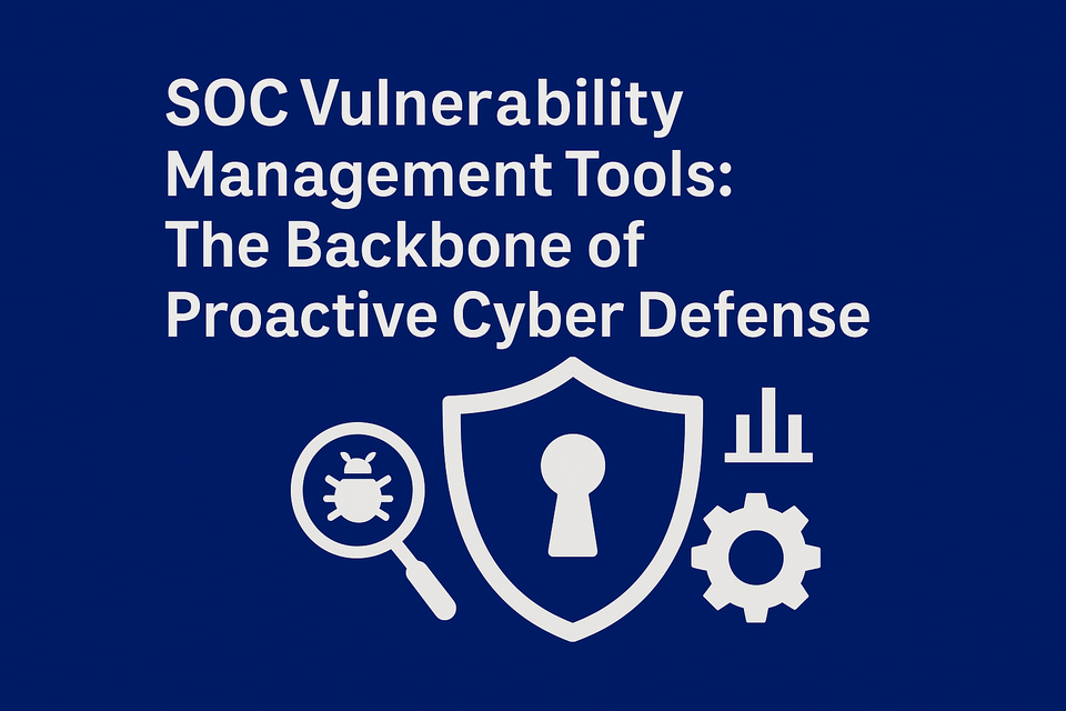 SOC Vulnerability Management Tools: The Backbone of Proactive Cyber Defense